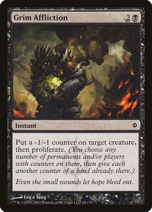 Grim Affliction - New Phyrexia (NPH) #63 - Common Magic: The Gathering Trading Card
