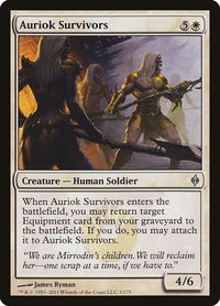 Auriok Survivors - New Phyrexia (NPH) #3 - Uncommon Magic: The Gathering Trading Card