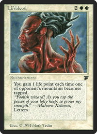 Lifeblood - Legends (LEG) #27 - Rare Magic: The Gathering Trading Card