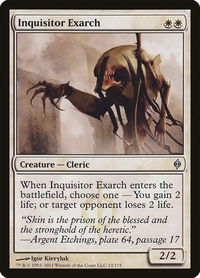 Inquisitor Exarch - New Phyrexia (NPH) #12 - Uncommon Magic: The Gathering Trading Card