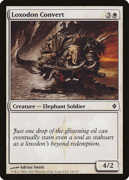 Loxodon Convert - New Phyrexia Magic: The Gathering trading card