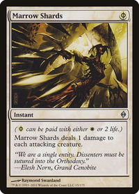 Marrow Shards - New Phyrexia (NPH) #15 - Uncommon Magic: The Gathering Trading Card