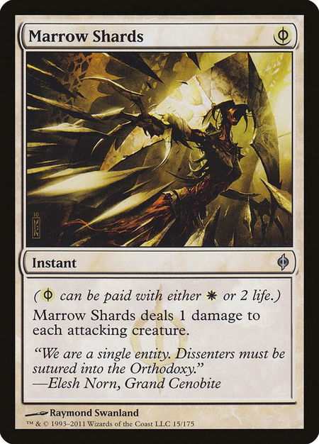 Marrow Shards - New Phyrexia Magic: The Gathering trading card