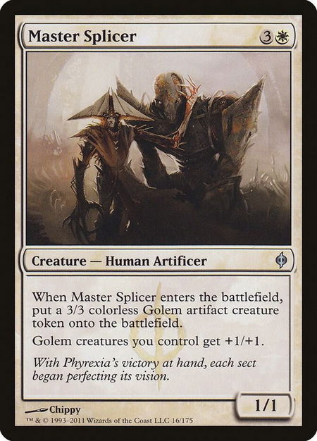 Master Splicer - New Phyrexia Magic: The Gathering trading card