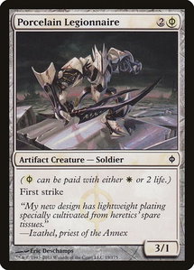 Porcelain Legionnaire - New Phyrexia (NPH) #19 - Common Magic: The Gathering Trading Card