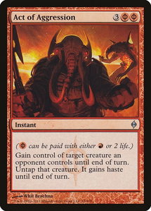 Act of Aggression - New Phyrexia (NPH) #78 - Uncommon Magic: The Gathering Trading Card