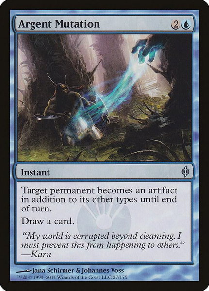 Argent Mutation - New Phyrexia Magic: The Gathering trading card