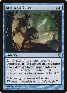 Arm with Aether - New Phyrexia (NPH) #28 - Uncommon Magic: The Gathering Trading Card