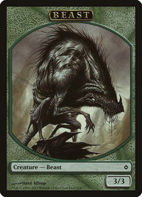 Beast Token - New Phyrexia (NPH) #1 - Token Magic: The Gathering Trading Card