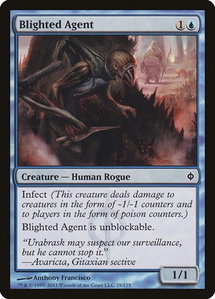 Blighted Agent - New Phyrexia (NPH) #29 - Common Magic: The Gathering Trading Card