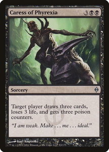 Caress of Phyrexia - New Phyrexia (NPH) #53 - Uncommon Magic: The Gathering Trading Card