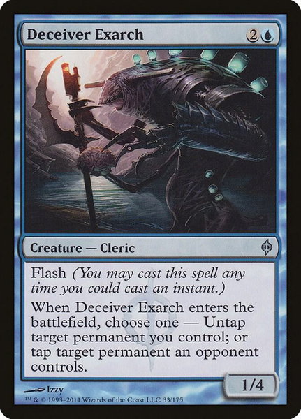 Deceiver Exarch - New Phyrexia Magic: The Gathering trading card
