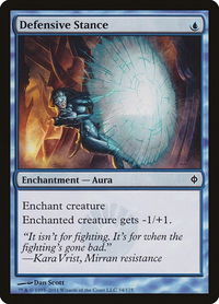 Defensive Stance - New Phyrexia (NPH) #34 - Common Magic: The Gathering Trading Card