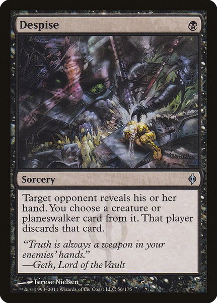 Despise - New Phyrexia Magic: The Gathering trading card