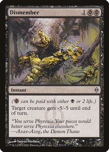 Dismember - New Phyrexia (NPH) #57 - Uncommon Magic: The Gathering Trading Card