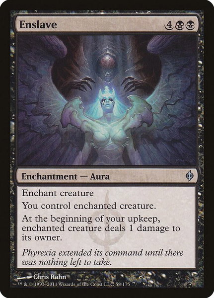 Enslave - New Phyrexia Magic: The Gathering trading card