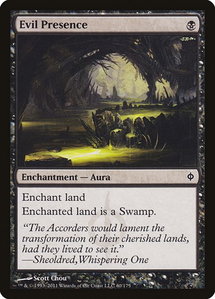 Evil Presence - New Phyrexia (NPH) #60 - Common Magic: The Gathering Trading Card