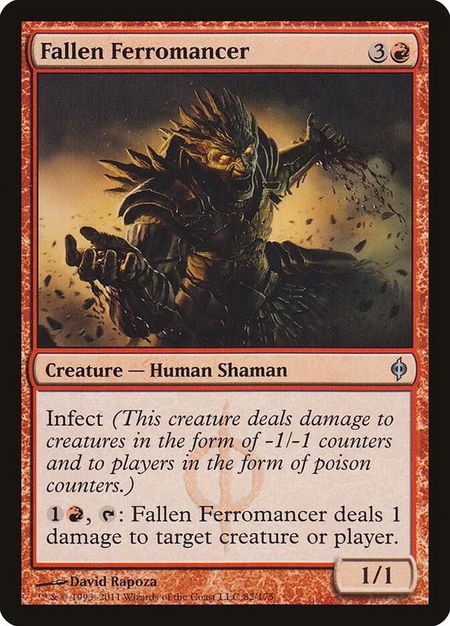 Fallen Ferromancer - New Phyrexia Magic: The Gathering trading card