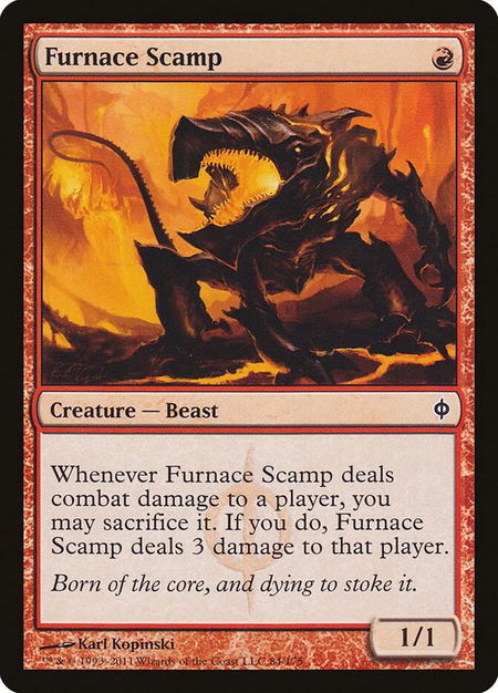 Furnace Scamp - New Phyrexia Magic: The Gathering trading card