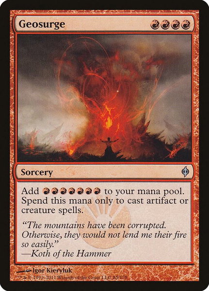 Geosurge - New Phyrexia Magic: The Gathering trading card