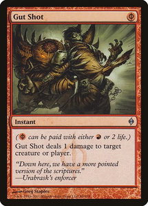 Gut Shot - New Phyrexia (NPH) #86 - Uncommon Magic: The Gathering Trading Card