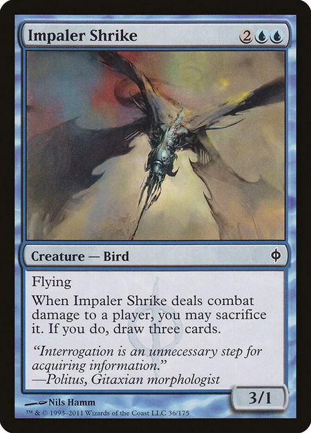 Impaler Shrike - New Phyrexia Magic: The Gathering trading card