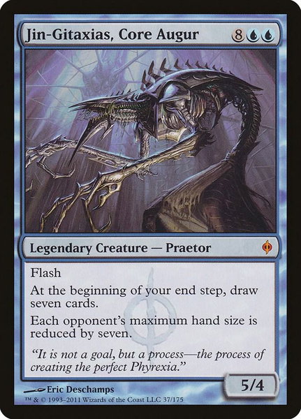 Jin-Gitaxias, Core Augur - New Phyrexia Magic: The Gathering trading card