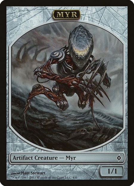 Myr Token - New Phyrexia Magic: The Gathering trading card
