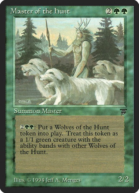 Master of the Hunt - Legends Magic: The Gathering trading card