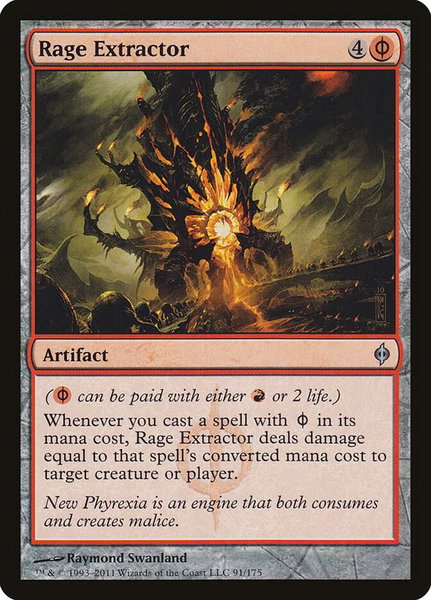 Rage Extractor trading card from New Phyrexia Rage Extractor - New Phyrexia Magic: The Gathering trading card