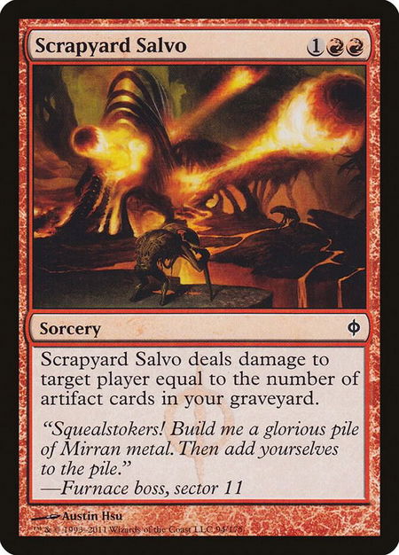Scrapyard Salvo - New Phyrexia Magic: The Gathering trading card