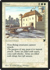 Moat - Legends (LEG) #28 - Rare Magic: The Gathering Trading Card