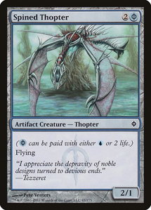 Spined Thopter - New Phyrexia (NPH) #45 - Common Magic: The Gathering Trading Card