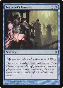 Tezzeret's Gambit - New Phyrexia (NPH) #47 - Uncommon Magic: The Gathering Trading Card