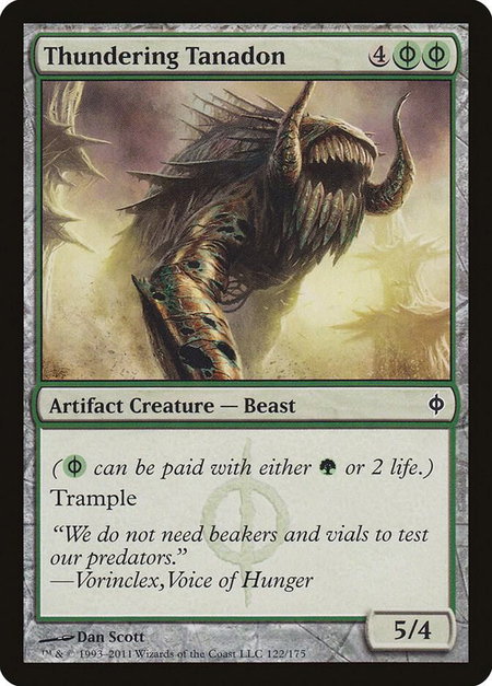 Thundering Tanadon - New Phyrexia Magic: The Gathering trading card