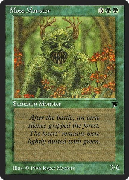 Moss Monster - Legends Magic: The Gathering trading card
