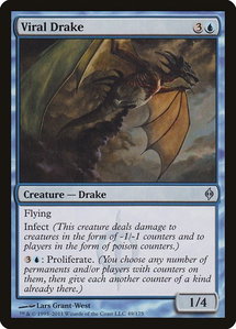 Viral Drake - New Phyrexia (NPH) #49 - Uncommon Magic: The Gathering Trading Card