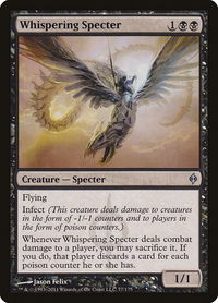 Whispering Specter - New Phyrexia (NPH) #77 - Uncommon Magic: The Gathering Trading Card