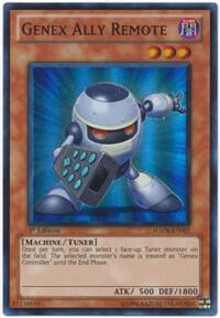 Genex Ally Remote trading card from Hidden Arsenal 4 Genex Ally Remote - Hidden Arsenal 4 YuGiOh trading card