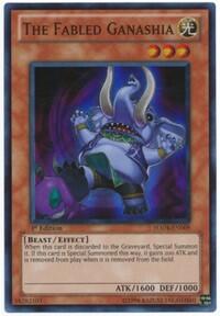 The Fabled Ganashia - Hidden Arsenal 4 (HA04) #HA04-EN009 - Super Rare YuGiOh Trading Card
