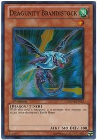 Dragunity Brandistock trading card from Hidden Arsenal 4 Dragunity Brandistock - Hidden Arsenal 4 YuGiOh trading card