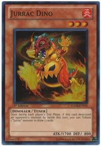 Jurrac Dino - Hidden Arsenal 4 (HA04) #HA04-EN015 - Super Rare YuGiOh Trading Card