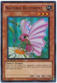 Naturia Butterfly trading card from Hidden Arsenal 4 Naturia Butterfly - Hidden Arsenal 4 YuGiOh trading card