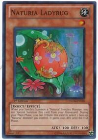 Naturia Ladybug - Hidden Arsenal 4 (HA04) #HA04-EN020 - Super Rare YuGiOh Trading Card