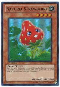 Naturia Strawberry trading card from Hidden Arsenal 4 Naturia Strawberry - Hidden Arsenal 4 YuGiOh trading card