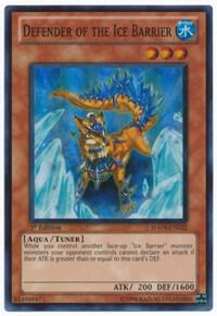 Defender of the Ice Barrier trading card from Hidden Arsenal 4 Defender of the Ice Barrier - Hidden Arsenal 4 YuGiOh trading card