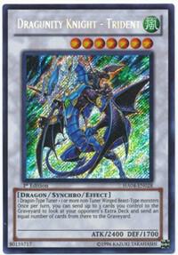 Dragunity Knight - Trident trading card from Hidden Arsenal 4 Dragunity Knight - Trident - Hidden Arsenal 4 YuGiOh trading card