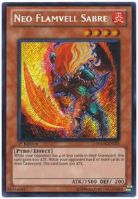 Neo Flamvell Sabre trading card from Hidden Arsenal 4 Neo Flamvell Sabre - Hidden Arsenal 4 YuGiOh trading card