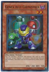 Genex Ally Chemistrer trading card from Hidden Arsenal 4 Genex Ally Chemistrer - Hidden Arsenal 4 YuGiOh trading card
