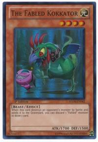 The Fabled Kokkator - Hidden Arsenal 4 YuGiOh trading card